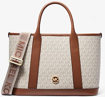 luisa medium signature logo satchel